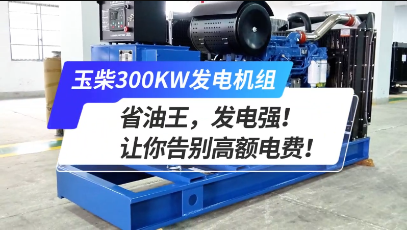 「視頻」玉柴300kw發(fā)電機(jī)組，省油王，發(fā)電強(qiáng)！讓你告別高額電費(fèi)！ 